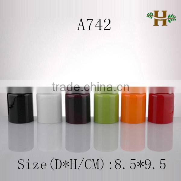 Handmade wholesale glass candle holder, home use colored useful glass vase