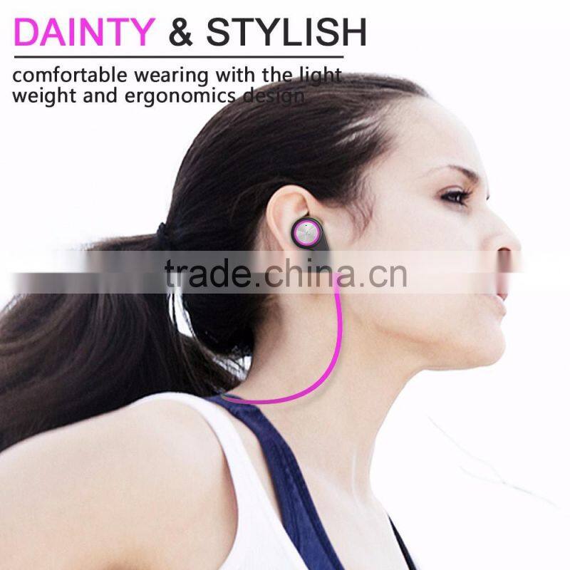 Sports Stereo Bluetooth Wireless Headset, A9 Colorful Double Wireless Earphone For Outdoor Sports