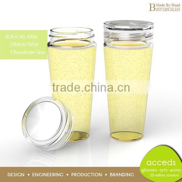 New products 2016 innovative product 280ml glass drinking bottle