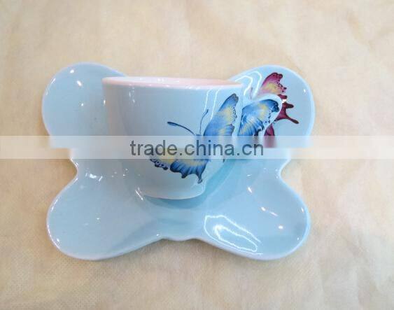 NEW BONE CHINA CUP AND SAUCER