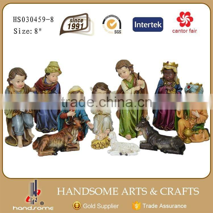 8 Inch Resin Cartoon Characters china Nativity Set