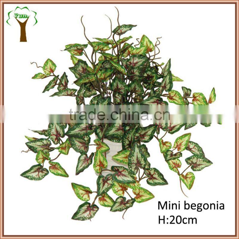 potted artificial mini begonia vine bonsai