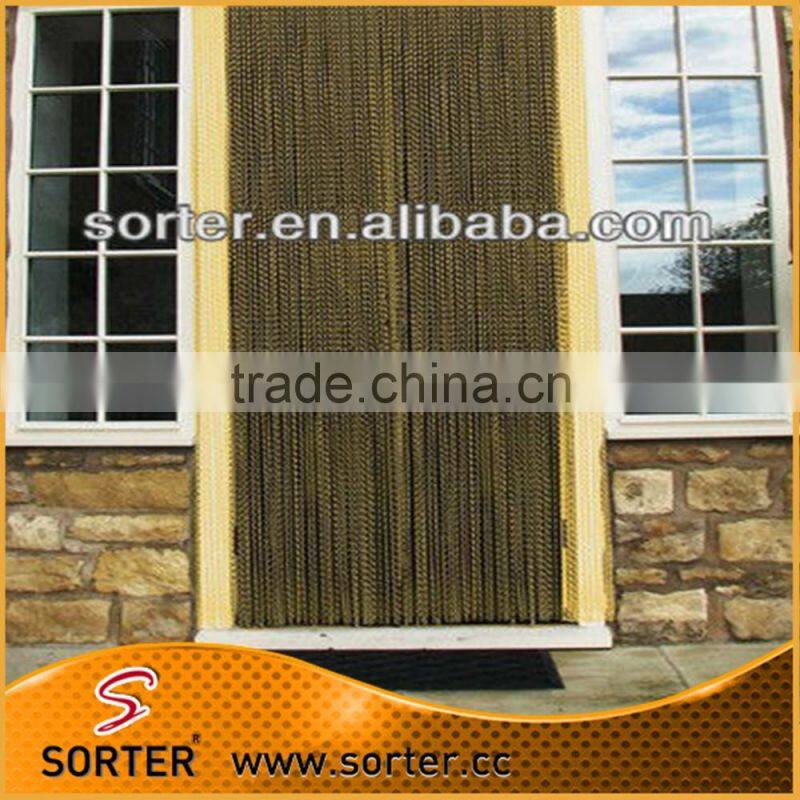 metal decoration chain link fly screen