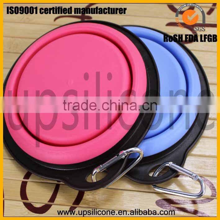 3-Quart Silicone collapsible washing up bowl with buckle