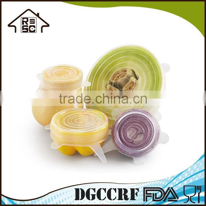 NBRSC Multi Size Silicone Lids Food and Bowl Covers Stretch Reusable Lids Cover Wrap