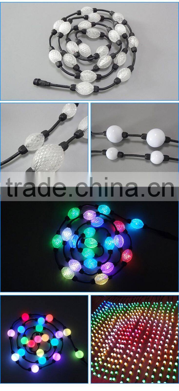 Color changing outdoor Christmas LED string lights/ outdoor string lights/ LED solar christmas ball light