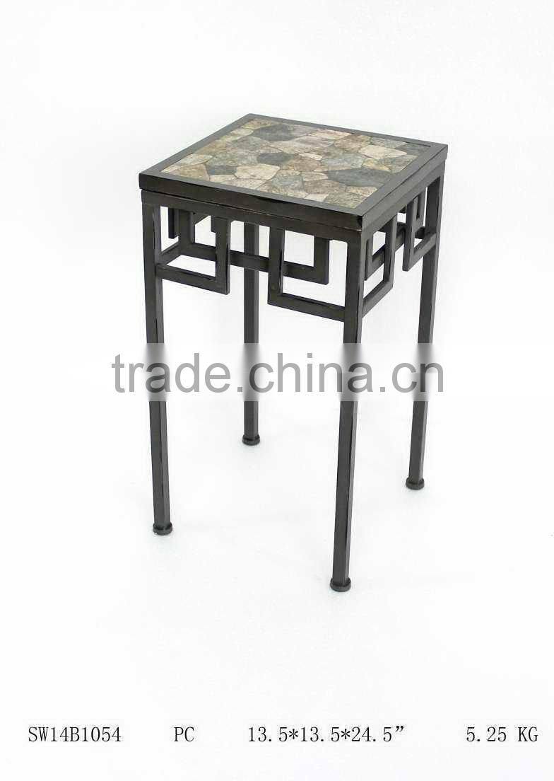 Chinese tea table in metal