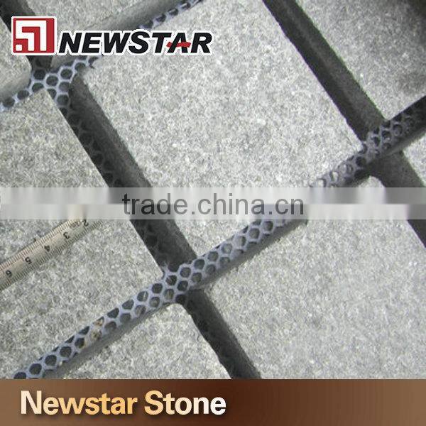 Cobblestone black paving stone black basalt pavers