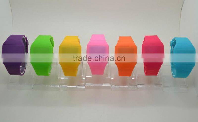 Dazzling silicone LED watch