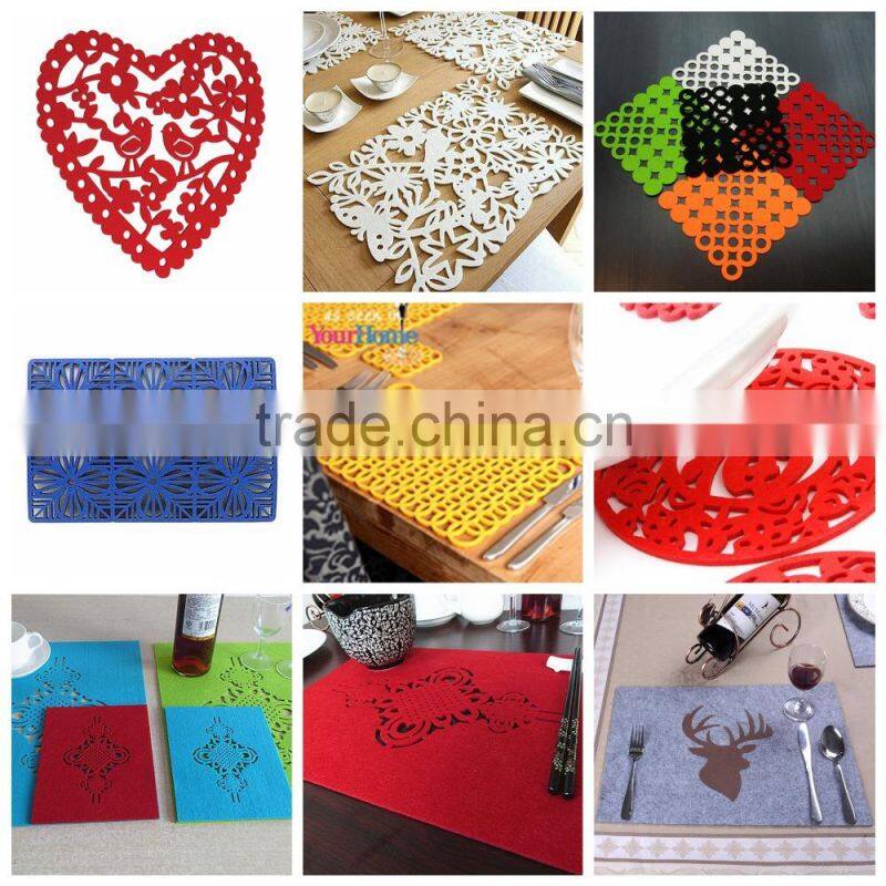 Advanced Laser cut wool felt placemats