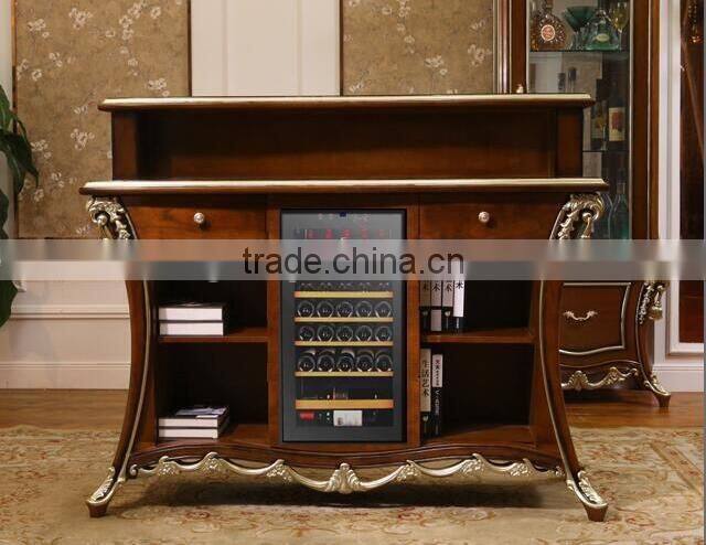 Classical golden painting smart wine bar for villa