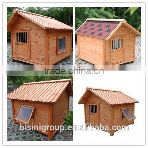 Morden Large Outdoor Indoor Flat Solid Wooden Dog Pet House for Sale