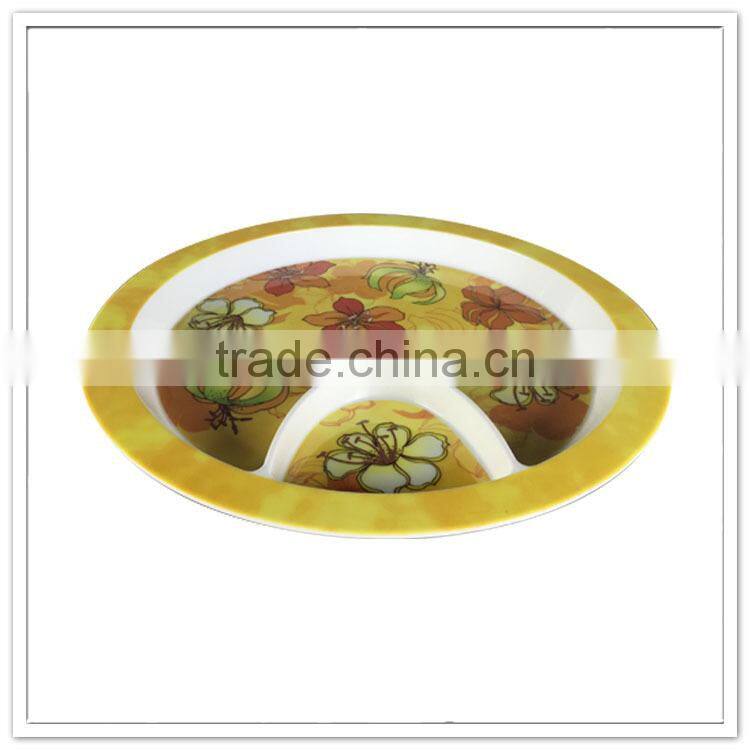 Custom printing wholesale round high quality plastic tray/snack serving tray for beer bar pub KTV