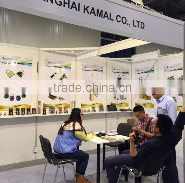 Solid Chromed hardened steel shackle stainless steel padlock With Removable and rekeyable cylinder