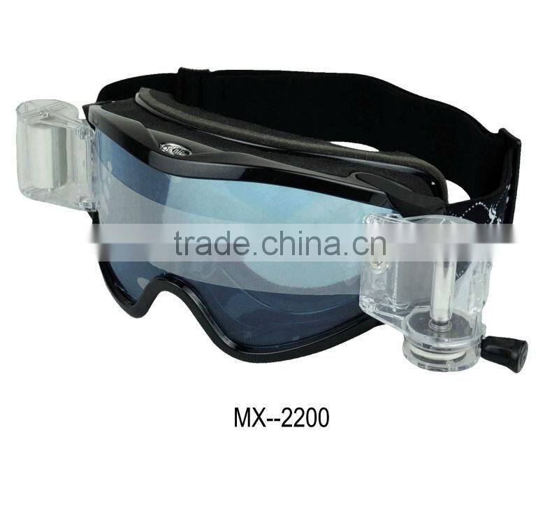 Super Anti-fog PC lens motocross goggles china