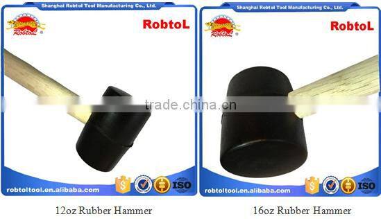 8oz Rubber Hammer Double Face Two Way Mallet Plastic Nylon Head
