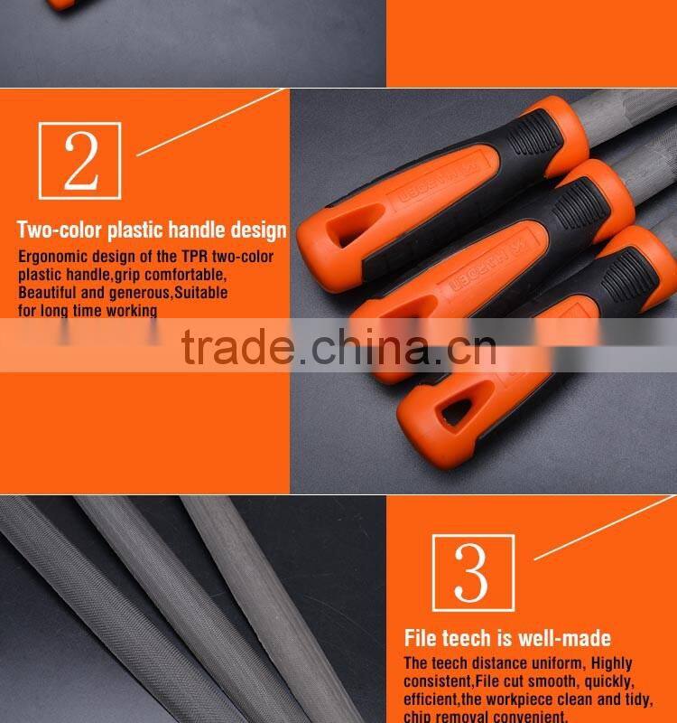 Professional 10" Half Round Second Cut File With Soft Handle