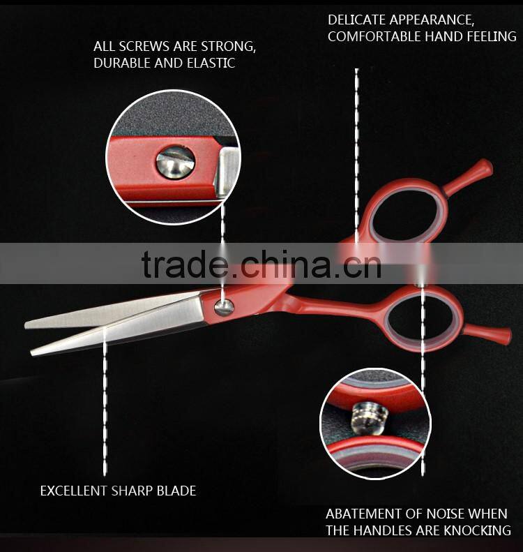 6inch japanese stainless steel pet grooming scissors with opposing handle