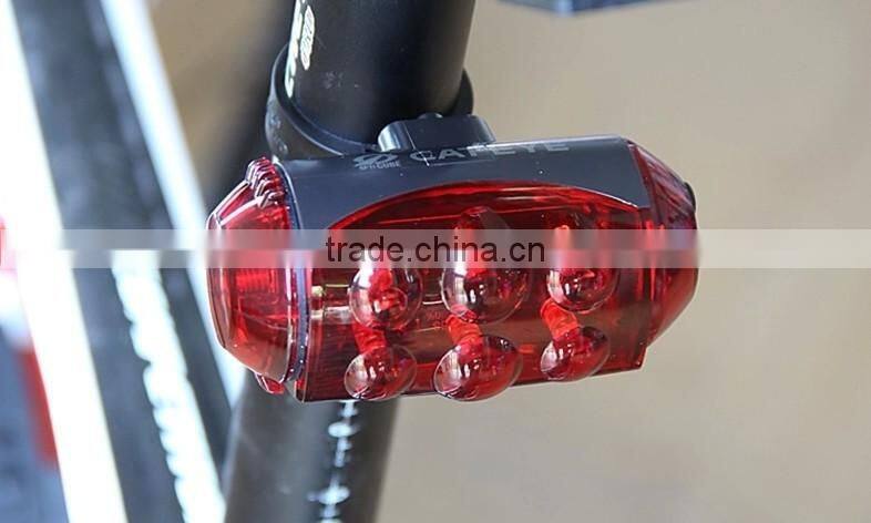 2016 New SD-780 HOT 10 LEDs 8 Modes Water Resistant Bicycle Light Super Bright Bicycle Safety Seatpost Cycling Light