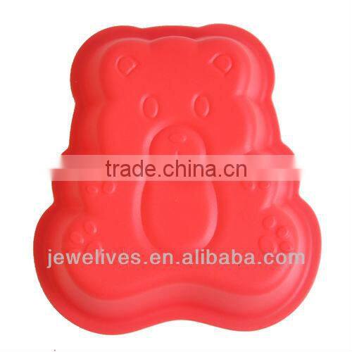 "2013 Disney audit factory bear shape silicone cake mould