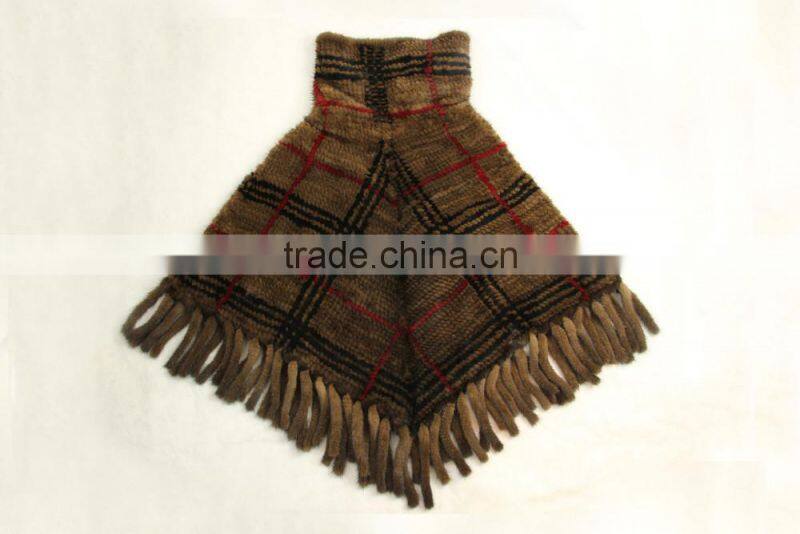 High Quality Knitted Mink Shawl