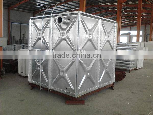 Hot dip Galvanised steel sectional panel water tank used in industrial application