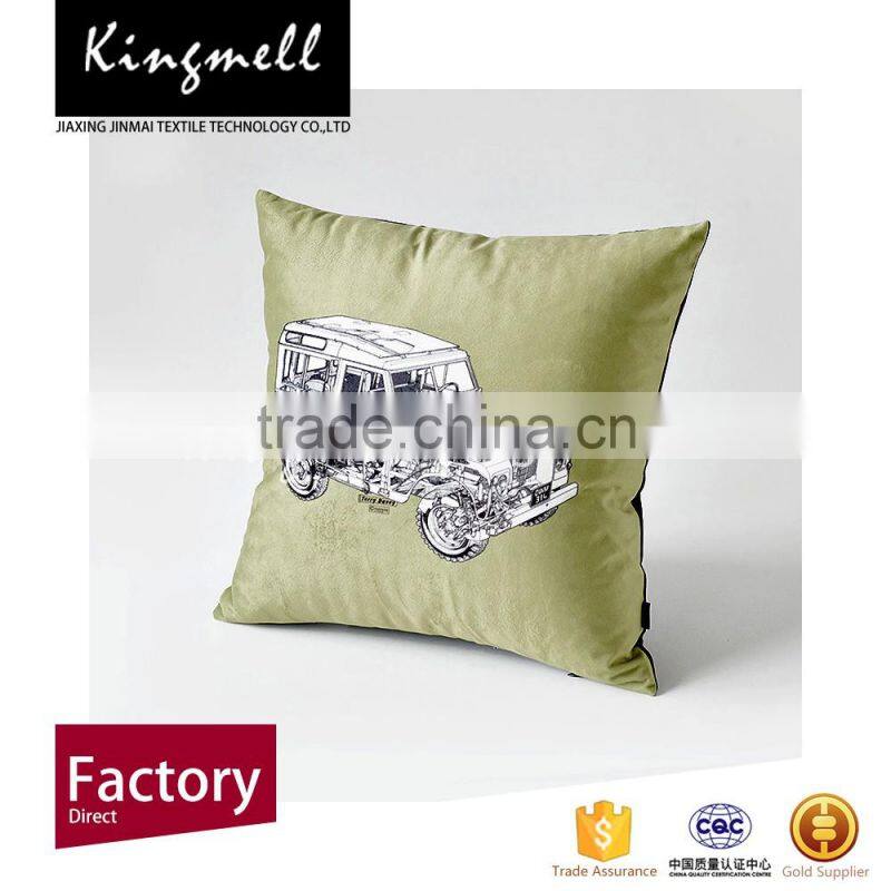 Wholesale custom printed linen cushion covers with digital printing