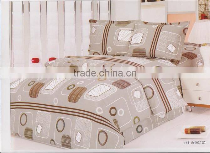 100%polyester 3D reactive printed flower vivid diamond velvet wedding lovers bedding set