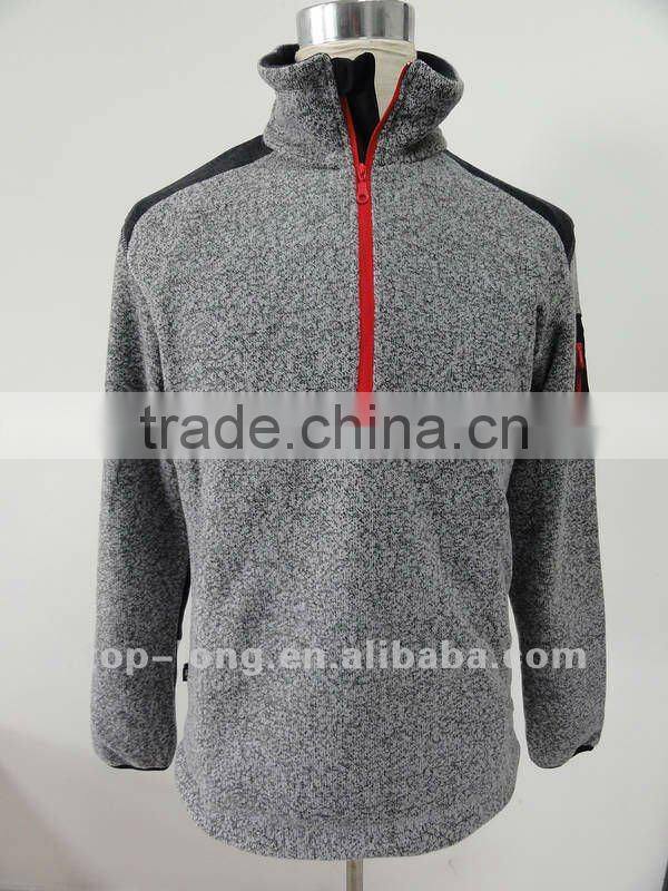 Outerwear sportswear with zip top for men hiking jacket