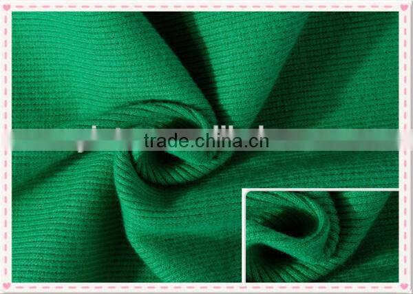 rib knit fabric,cotton spandex 2x 2 rib knitted fabric