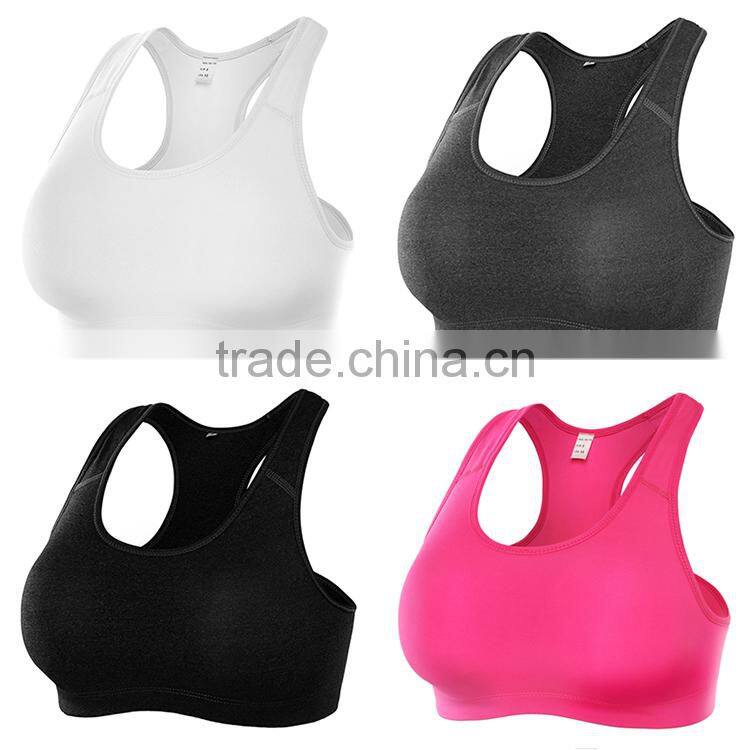 Wholesale Lycra/Ployamide custom women sports bra sexy