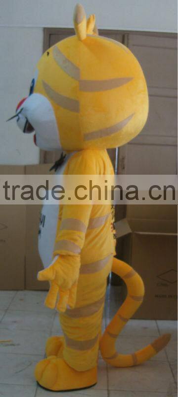 Red Nose Tiger Mascot Costume Cartoon Character Mascot Costume