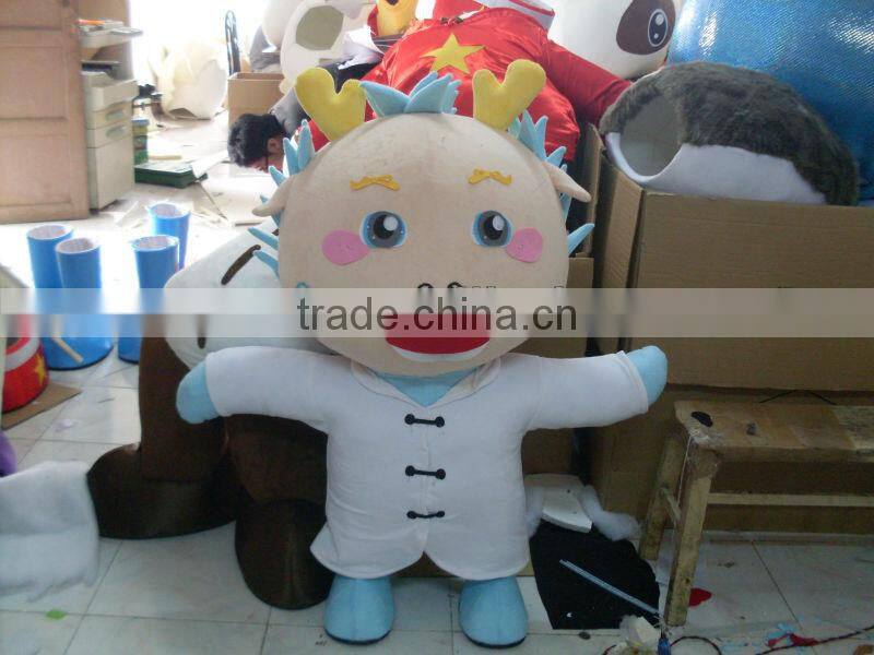 Fixed Little Dragon Horn Dino Mascot Costume Dinosaurs Mascot Costume