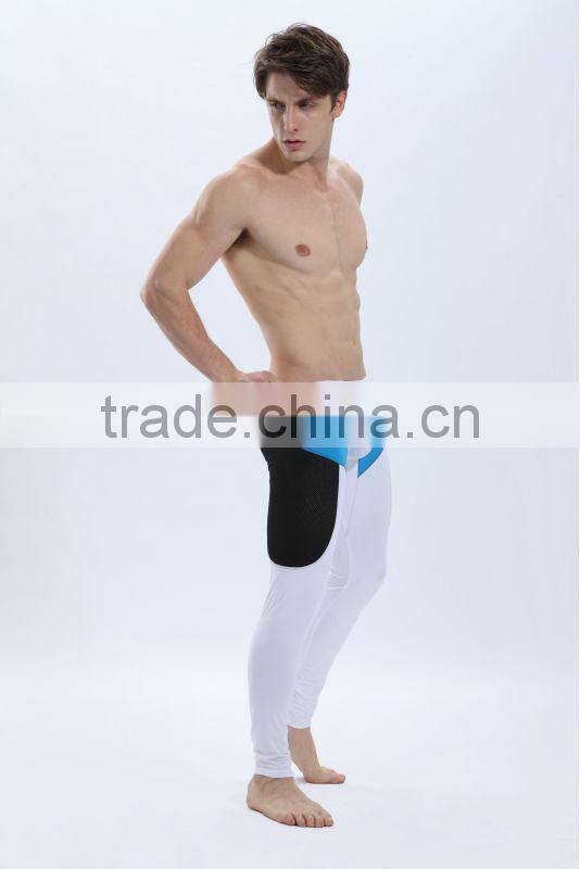 Wholesal underpants, Cheap Thermal Underwear for Men, Nylon Mesh Color Matching Long John
