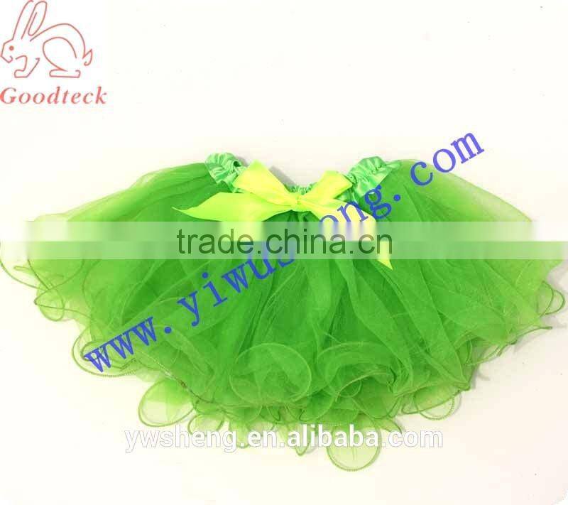 2016 Hot sale kid's clothes girl's neon green pettiskirts