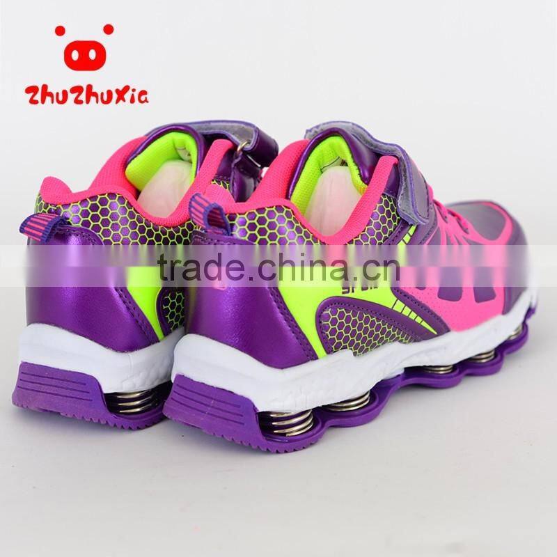 Fancy leather child shoe athletics kids shoes children sport sneakers manufacturer china