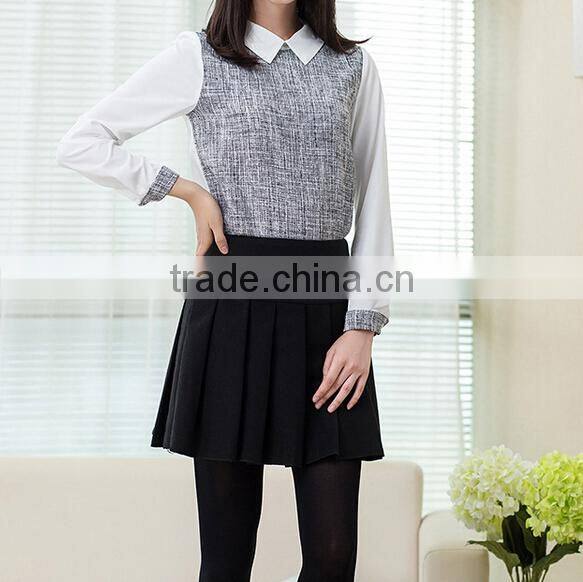latest sexy young girls wearing wool knit short flared skirts
