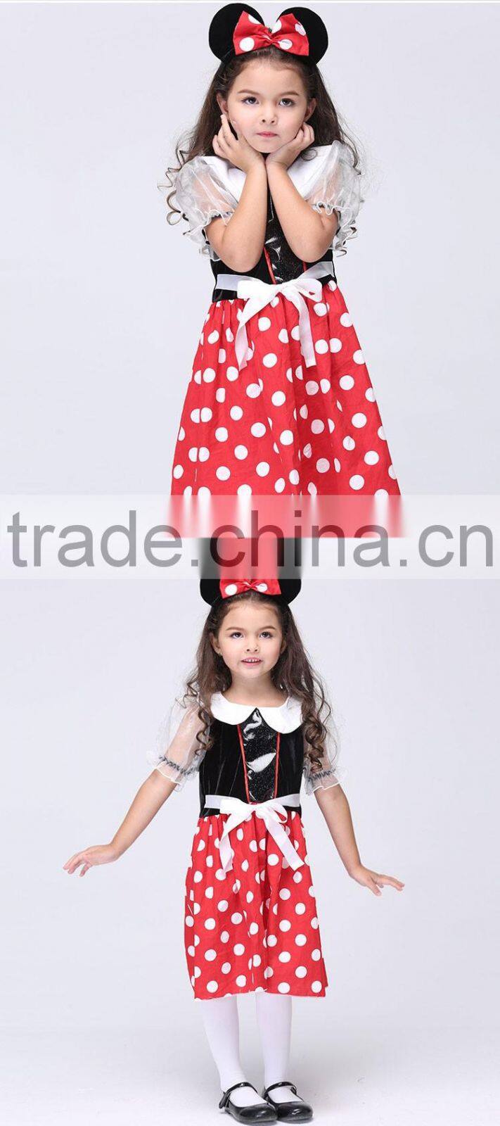 2016 Cosplay halloween costume for cosplay minnie girl mouse gril dress