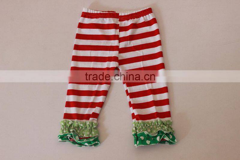 Wholesale baby sweet christmas tree pattern bounique ruffle kid's outfit set for baby
