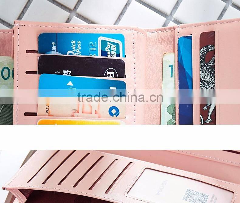 Wholesale Cheap Price Fashion Women Beauty Money Clip Bowknot Wallet &Purse