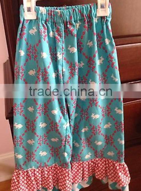 whole price solid ruffle baby girl pants factory supply new casual chidren petti pants ruffle high quality cotton legging