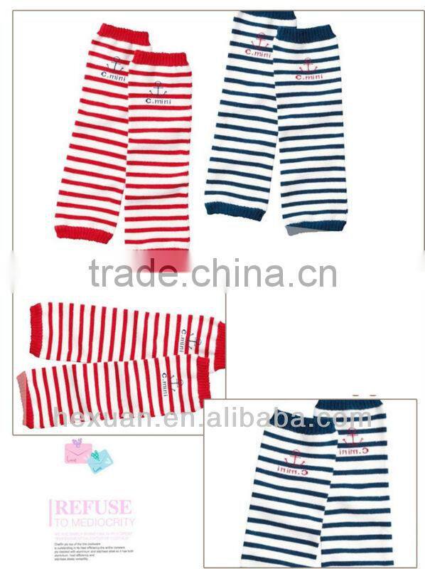 Stripped Baby Leg Warmers