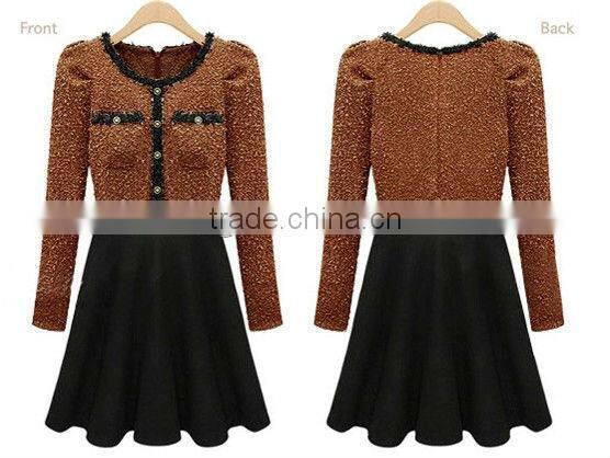 Latest Casual Cotton Satten Ladies Winter Dresses