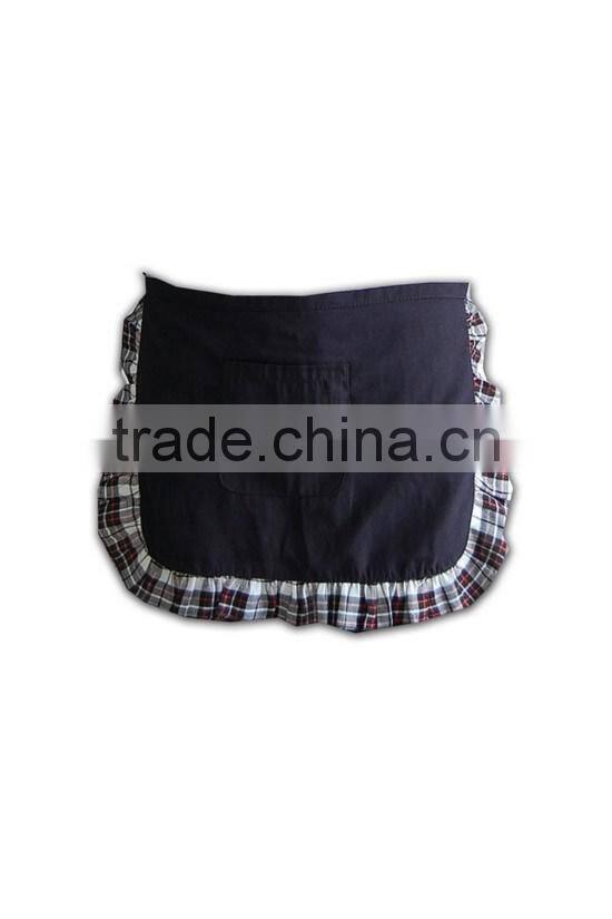 2015 design wholesale promotional solid color disposable waitress aprons