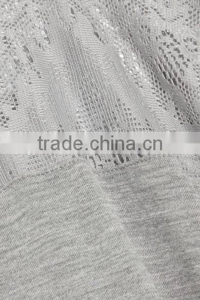 Sleepwear Women! High Quality Soft Viscose Blend Lace-Paneled Stretch Jersey Nightdress