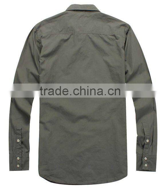 casual shirts fashion man shirt long sleeve 100% men cotton shirts