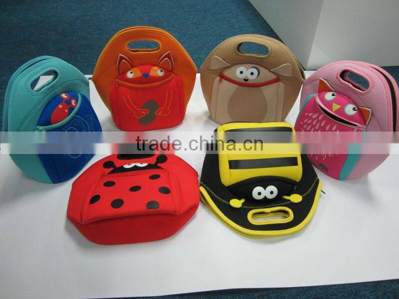 GR-W0066 fashional wholesale neoprene lunch bag for kid