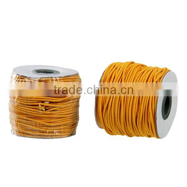Polyamide Nylon Jewelry Thread Cord For Buddha/Mala/Prayer Beads Orange Elastic 2mm