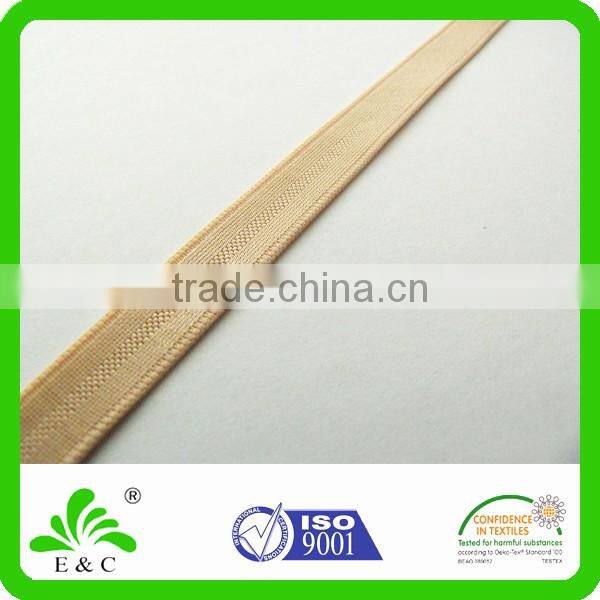 Top quality woven nylon shoulder tape satin surface lingerie elastic band