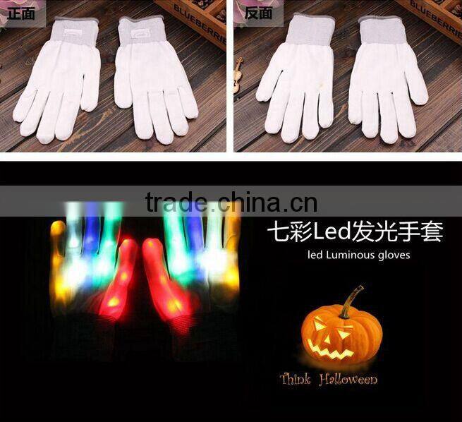 Hot Selling Party Favor Event & Party Item Type LED Glow In The Dark Gloves